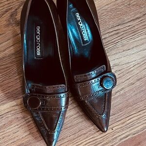🔥 Sergio Rossi Vero Cuoio Heels Brown SIZE 36 🔥